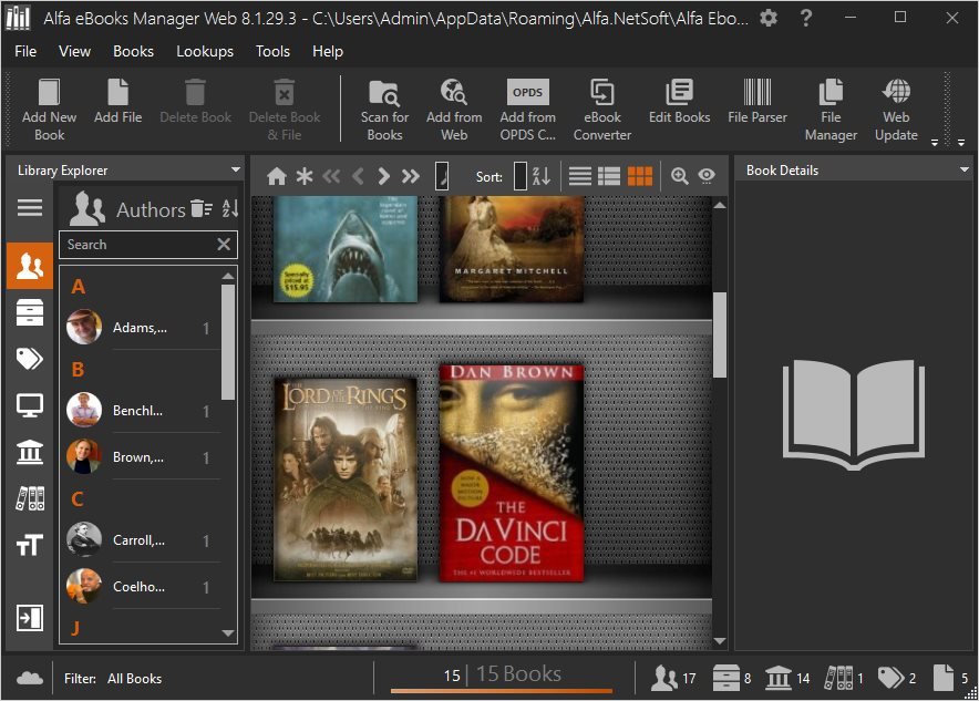 Alfa eBooks Manager Pro 8.6.20.1 for apple download free