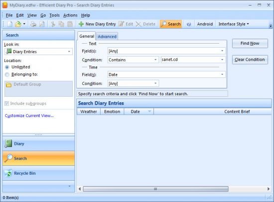 Efficient Diary Pro 5.60 Build 553 Multilingual
