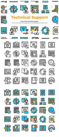 30 Technical Support Vector Icons