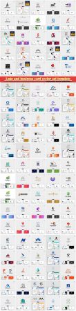 Logo and business card vector set template # 2