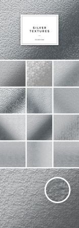12 Silver Foil Textures