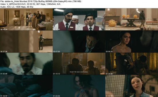 Hotel Mumbai (2018) 720p BluRay 800MB x264-GalaxyRG