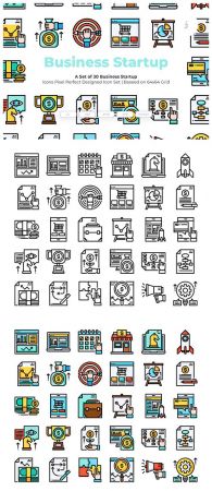 30 Business Startup Vector Icons