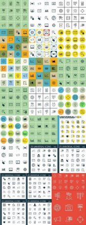 Logo icon web design element site 12-25 EPS	