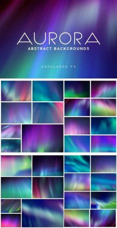 30 Aurora Space Backgrounds
