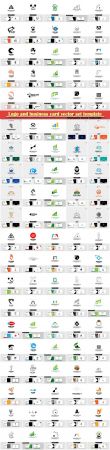 Logo and business card vector set template # 5