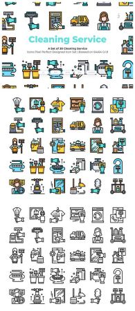 30 Cleaning Service Vector Icons