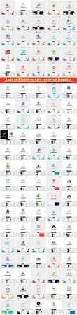 Logo and business card vector set template # 3