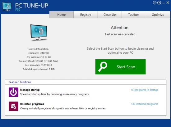 Large Software PC Tune-Up Pro 5.3.2.0 Multilingual