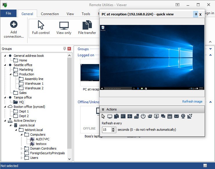 Remote Utilities Viewer 7.2.2.0 free downloads