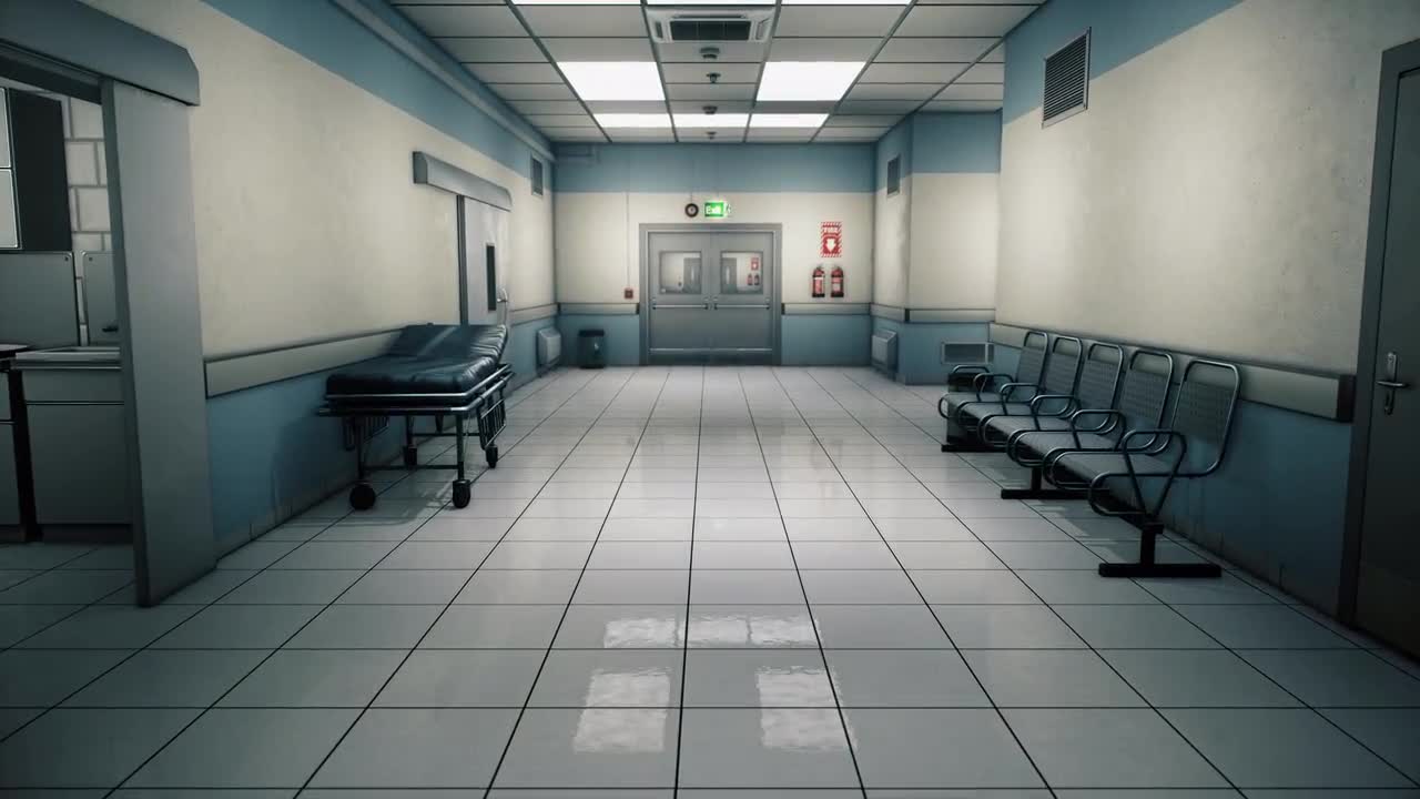 Темный кабинет больницы арт