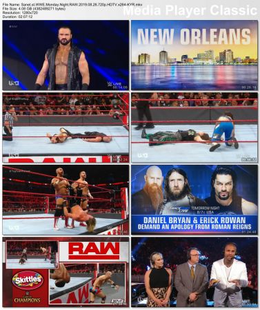 WWE Monday Night RAW 2019 08 26 720p HDTV x264-KYR