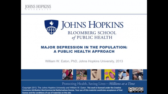 Coursera - Major Depression in the Population A Public Health Approach