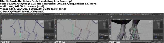 Maya Rigging a Dinosaur in 4 hours