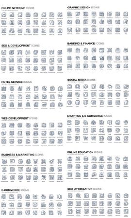 Mix Line Icon Vector Set Vol.2
