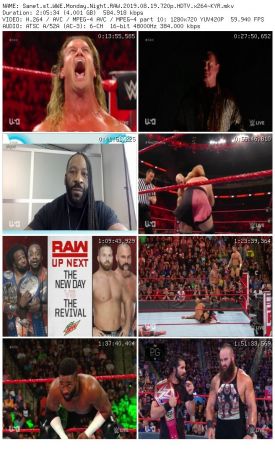 WWE Monday Night RAW 2019 08 19 720p HDTV x264-KYR