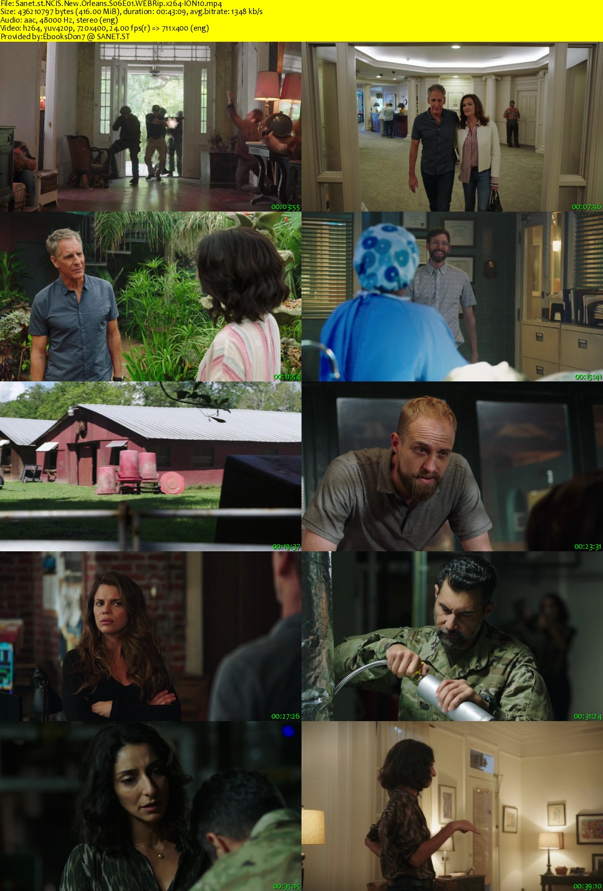 Download NCIS New Orleans S06E01 WEBRip x264-ION10 - SoftArchive