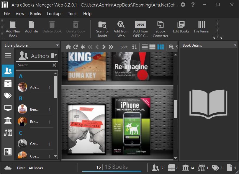Alfa eBooks Manager Pro 8.6.14.1 download the new version for iphone