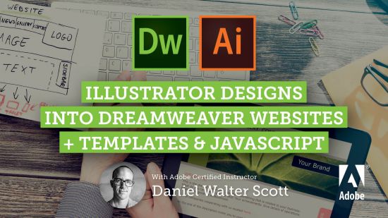 Adobe Dreamweaver CC Web Design from Adobe Illustrator Mockups 
