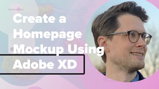 Mockup A Homepage with Adobe XD (Nov 2018) 