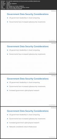 Cloud Security Considerations for Government and the Military