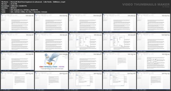 Microsoft Word from beginners to advanced