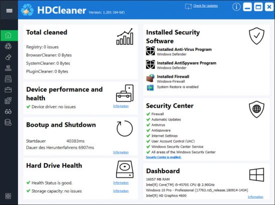 HDCleaner 2.057 instal the new