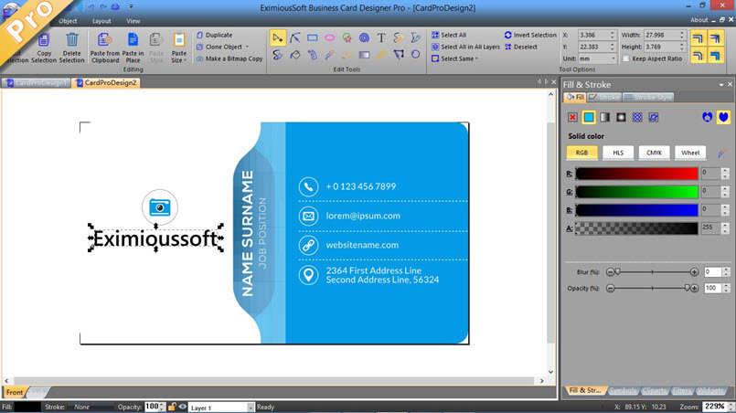 for android download Business Card Designer 5.12 + Pro