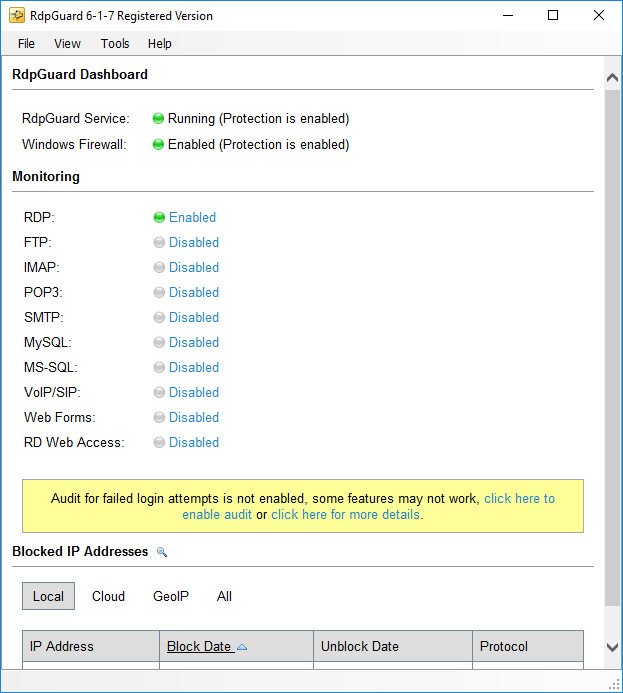download the last version for windows RdpGuard 9.0.3
