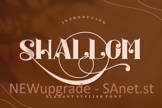 Shallom   Elegant Stylish Serif Font