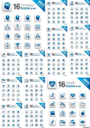 Download White Squares Icons Vol 3 - SoftArchive