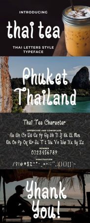 Thai Tea   Thai Style Typeface