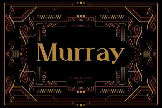 Murray   Art Deco Display Typeface