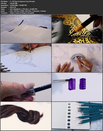 FreeCourseWeb Skillshare 50 Tips to Improve Your Art
