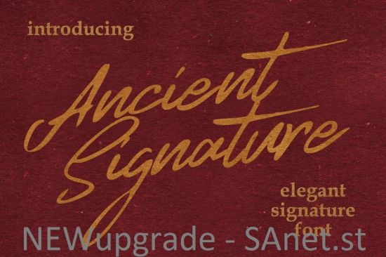 Ancient Signature Font