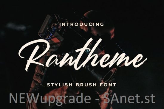 Rantheme   Stylish Brush Font