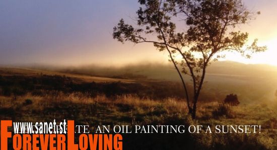 Lets create an oil-painting of a sunset!