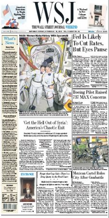 The Wall Street Journal Weekend - October 19/20, 2019