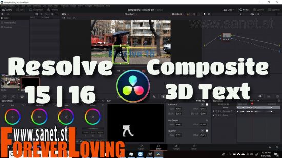 Resolve 15 | 16 Compositing 3D Text with Fusion and Color Tab