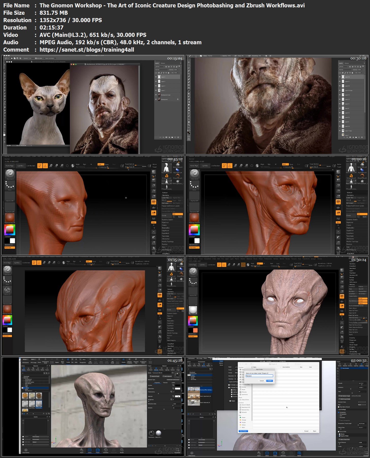 the gnomon workshop creating hyper realistic characters in zbrush