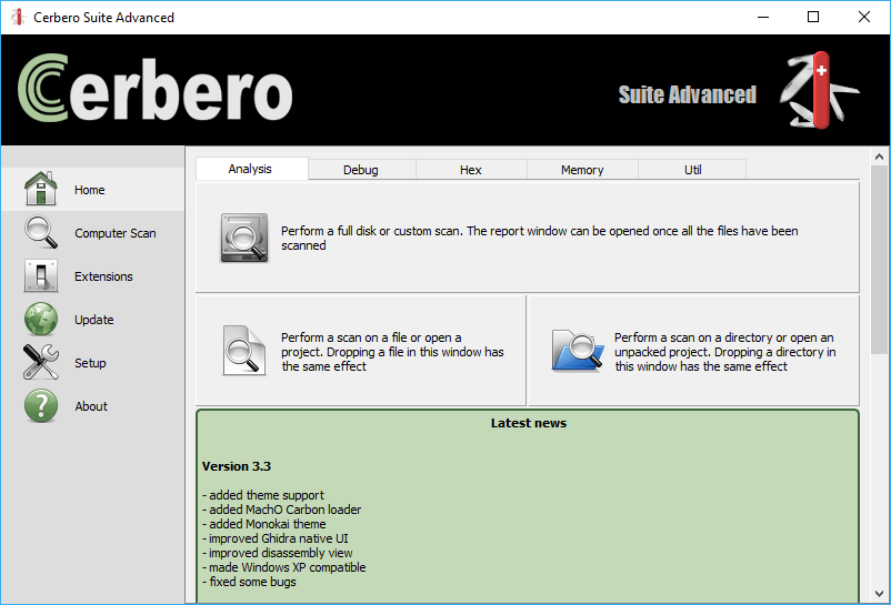 download the new version Cerbero Suite Advanced 6.5.1