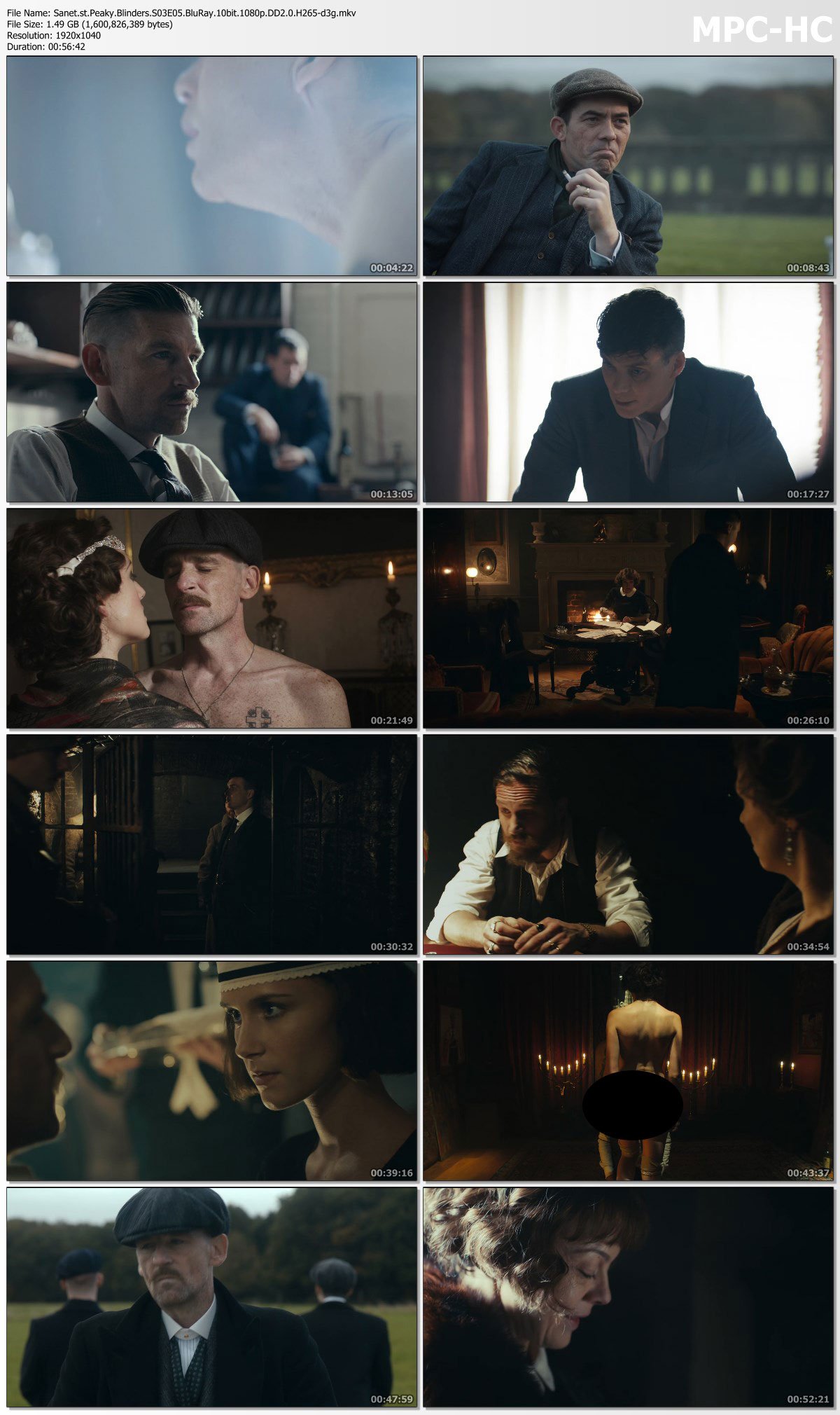 Peaky Blinders S03 Bluray 10bit 1080p Dd51 H265 D3g Softarchive 