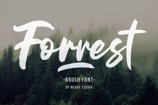 Forrest   Brush Font