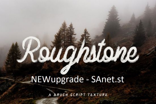 Roughstone   Handbrush Typeface