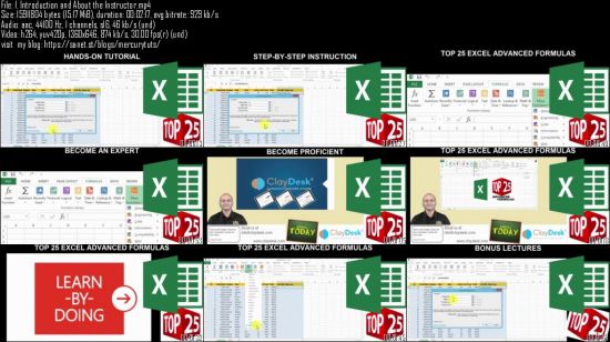 Top 25 Microsoft Excel Advanced Formulas: Hands-on Tutorial 