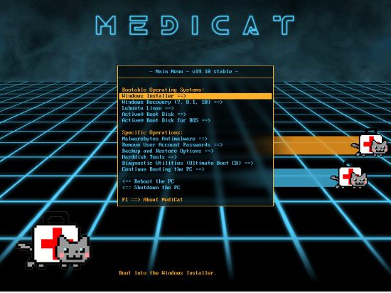 MediCat USB v19.10 + Mini Windows 10 PE