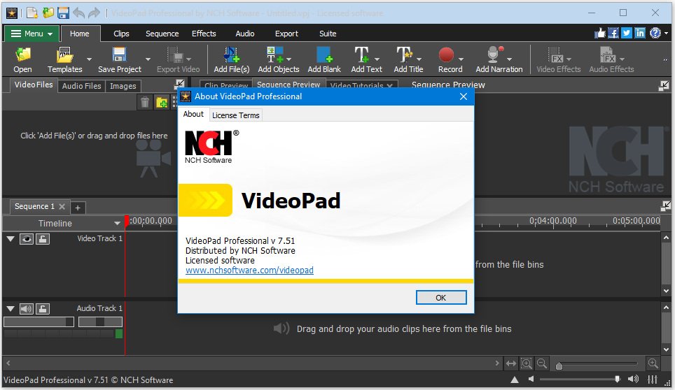 videopad by nch code