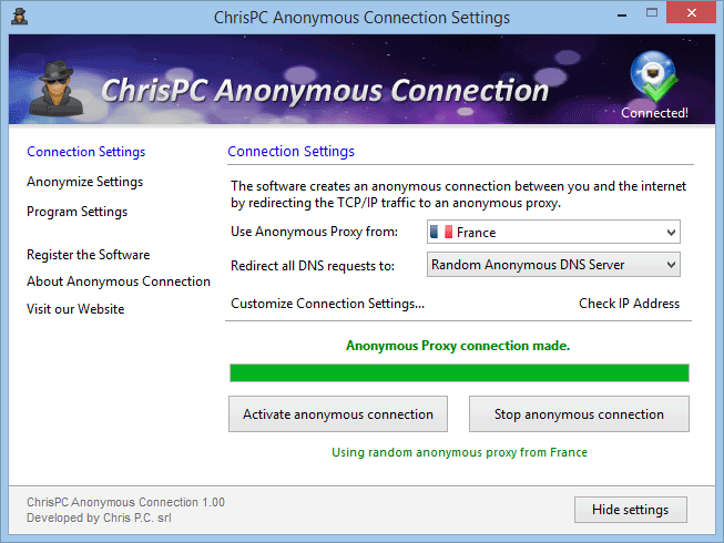 ChrisPC Free VPN Connection 4.07.06 downloading