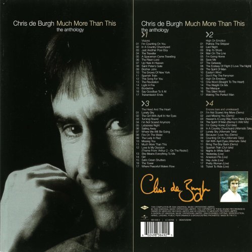 Chris de Burgh - Much More Than This (The Anthology) (4CD) (2006) MP3