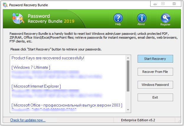 password recovery bundle 2017 enterprise edition